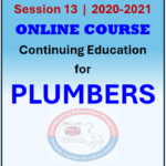 Session 13 ONLINE Continuing Education Course for PLUMBERS