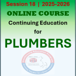 Session 18 ONLINE Continuing Education Course for PLUMBERS